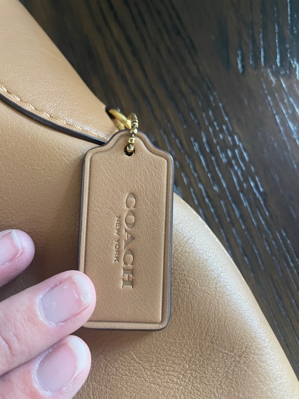 Coach Brooklyn 28 Shoulder Hobo Bag in Honey Brown - Picture 3 of 9